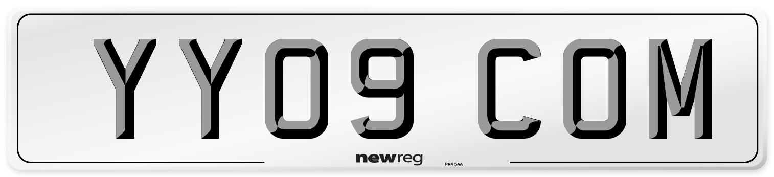 YY09 COM Number Plate from New Reg